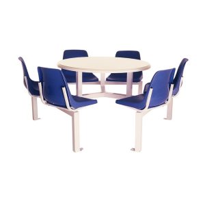 DP6R 6-Seater Round Polyshell Set