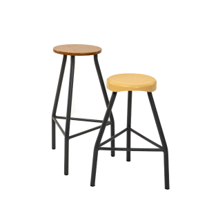 Supawood or Plastic Laboratory Stools