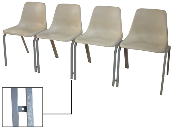 POLYSHELL SEATING BANKS 25mm Square Tubing