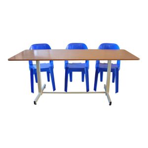 Supawood Rectangular Tables Double Pedestal 750mm High