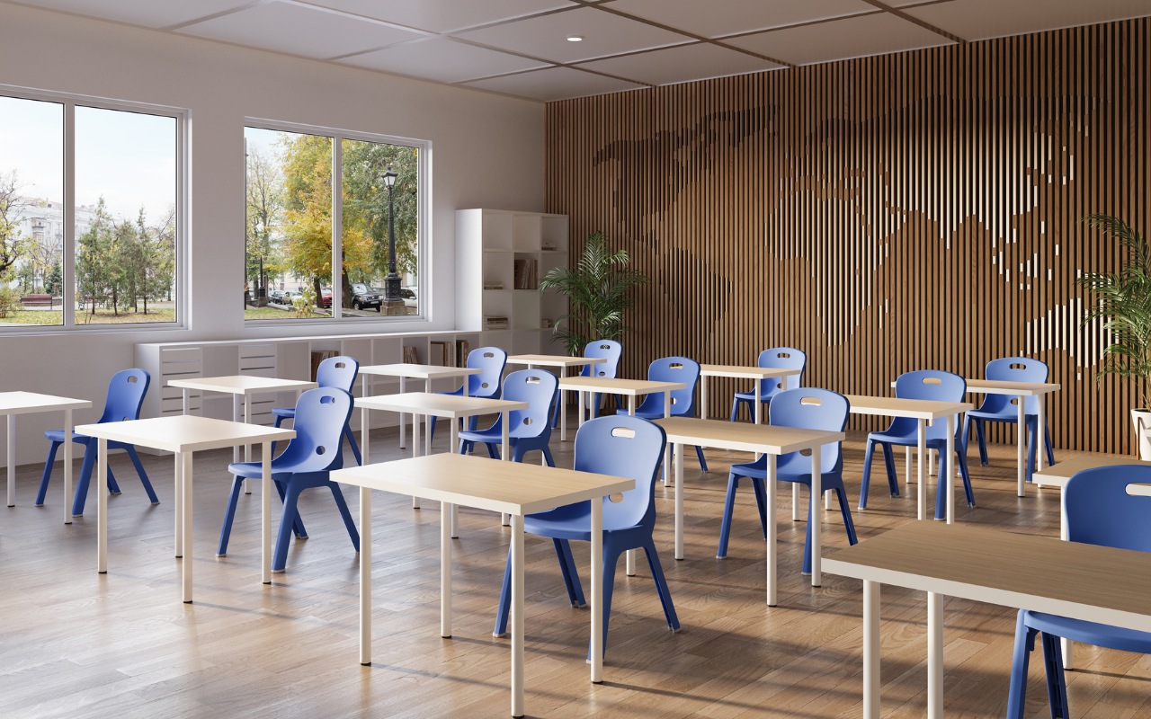 ZAYLEY_chairs_Lilato_blue_classroom.jpg Baby Tables with White Melamine Top
